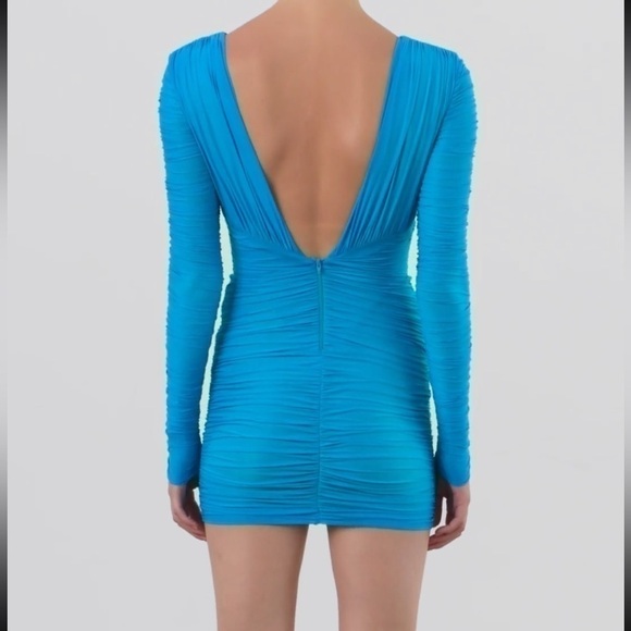 Alex Perry Tatum Mini Dress Blue - Picture 7 of 7